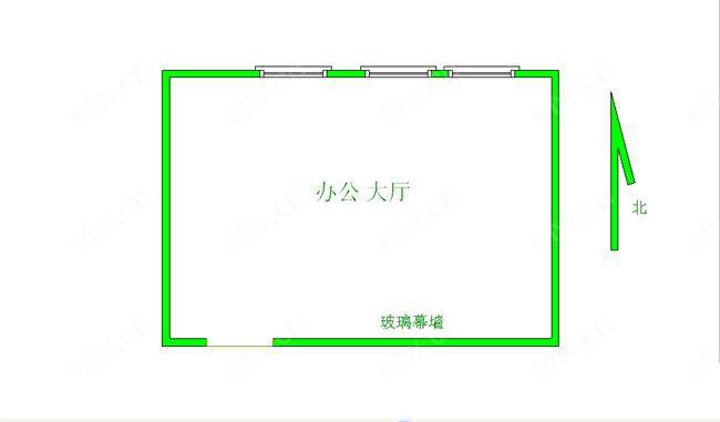 时代大厦 经典1房 东边户 全明 精装修！