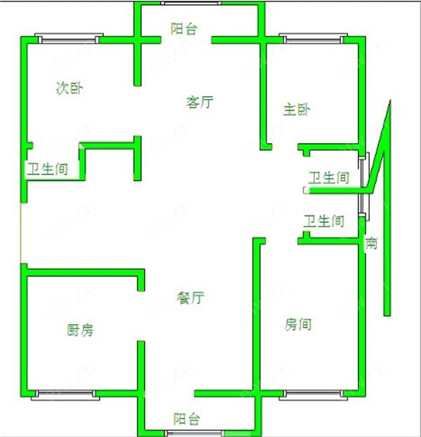 太 湖 锦园  3 室2厅