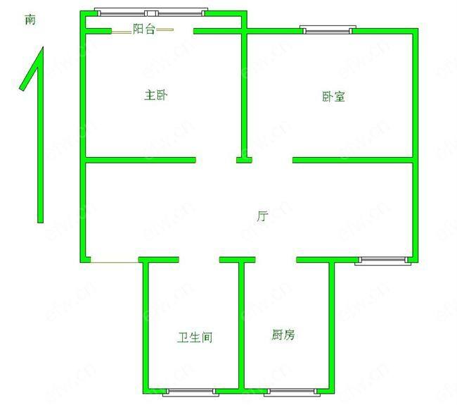 迎宾小区  2室1厅