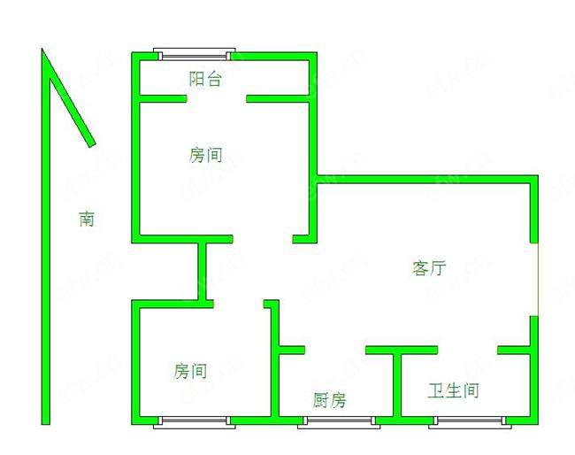 溪北新村（西区） 2室2厅