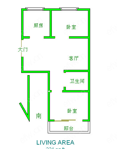 横街小区 2室1厅