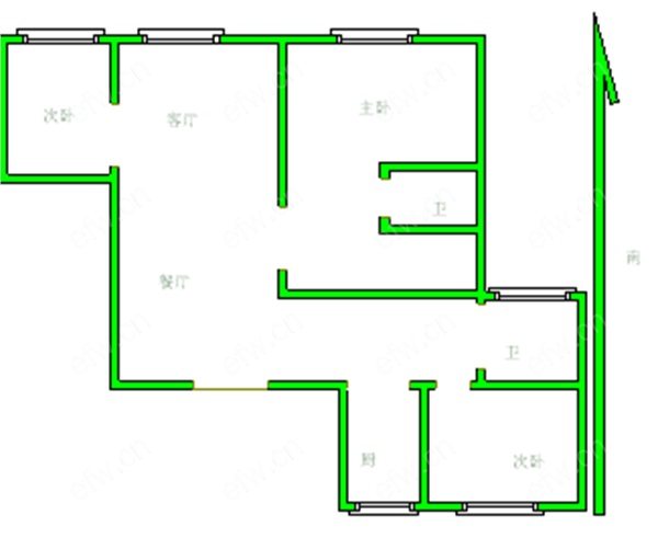 嘉洲花园洋房 3室2厅