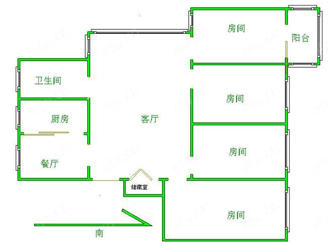 市繁华地段 沁园新村 4室2厅2卫