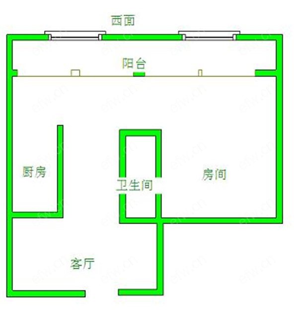 置煤浜 1室1厅