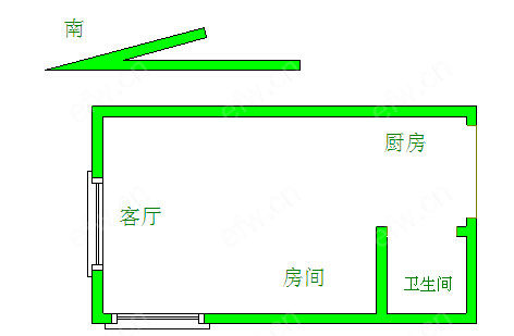 东方云顶（新生路、县前东街） 1室1厅