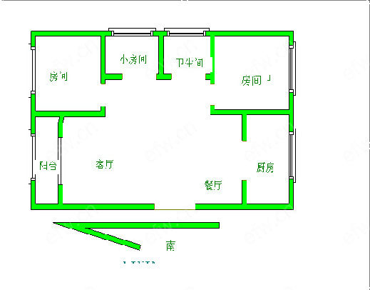晴山蓝城二期（122-259） 3室2厅