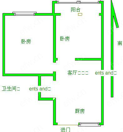 广丰一村 2房 全明户型 另送家电