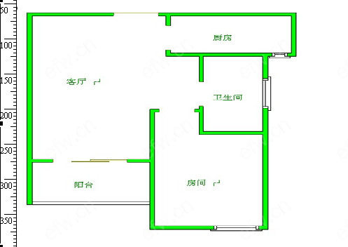 万达广场D区 1室2厅