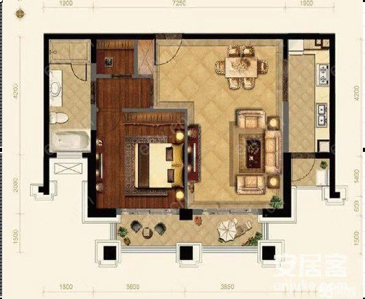 婚装全明东边户room房,village 格局工整合理