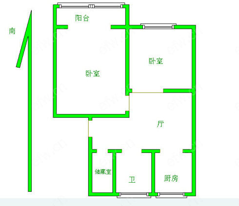 双河二村 2室1厅