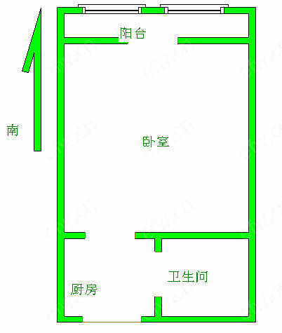 明发商业广场 1室1厅