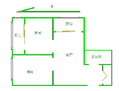 沁园新村     2室1厅