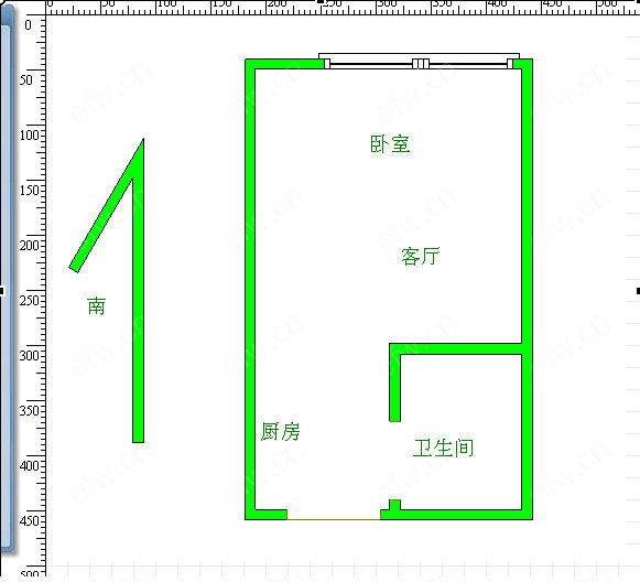 东方云顶（新生路、县前东街） 1室1厅