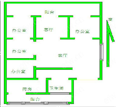 华夏大厦(道长巷) 4室2厅