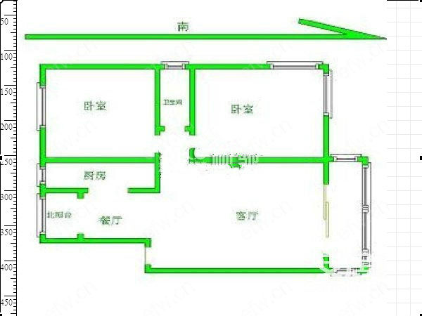 银河际广场 2室2厅