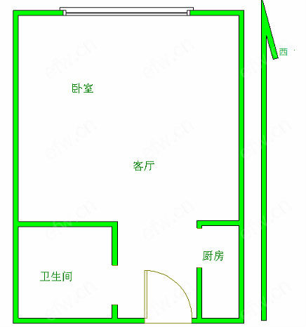 惠山万达广场 1室1厅