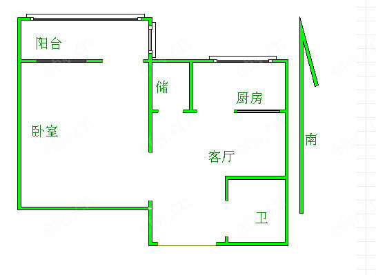 芦庄六区 1室1厅