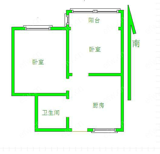 婚装全明东边户2房,清名二村 格局工整合理