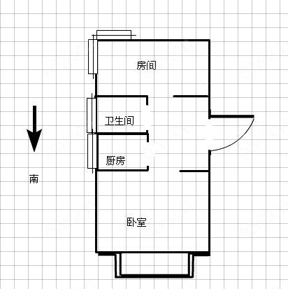 哥伦布广场(广益) 2室1厅