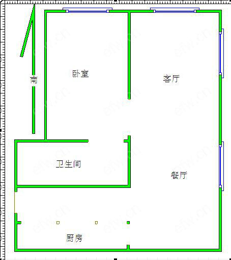 惠山万达广场 1室1厅