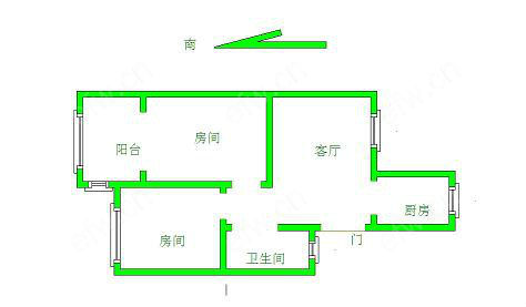 新桥花园 2室1厅.诚心出售，目前房东自己住