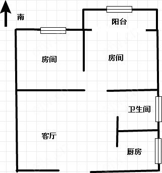 天马名苑 2室2厅