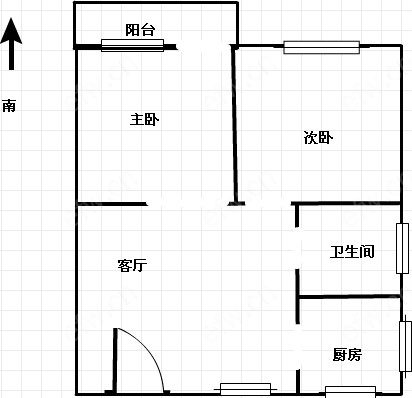 中联新村 2室1厅 自住简装保养还可以