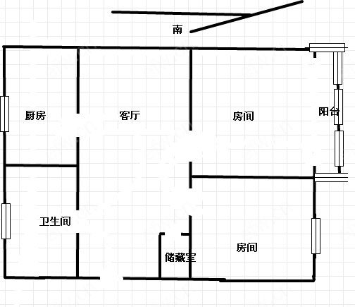 上马墩三村 2室1厅
