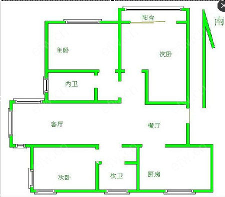 紫金门 3室2厅