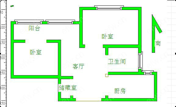 丰涵家园 2室1厅精装