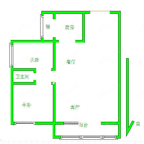 金都花园 2室2厅