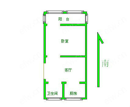 仙蠡墩家园（二期38-73） 1室1厅