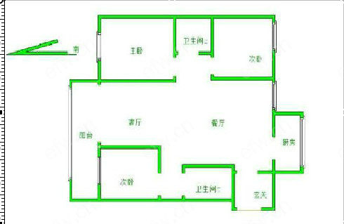 阳光100国际新城东区（500-526) 3室2厅