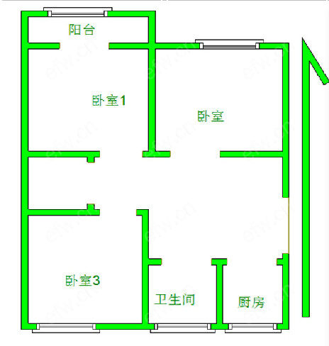 向阳新村 3室1厅