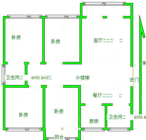 东城花园 4室2厅