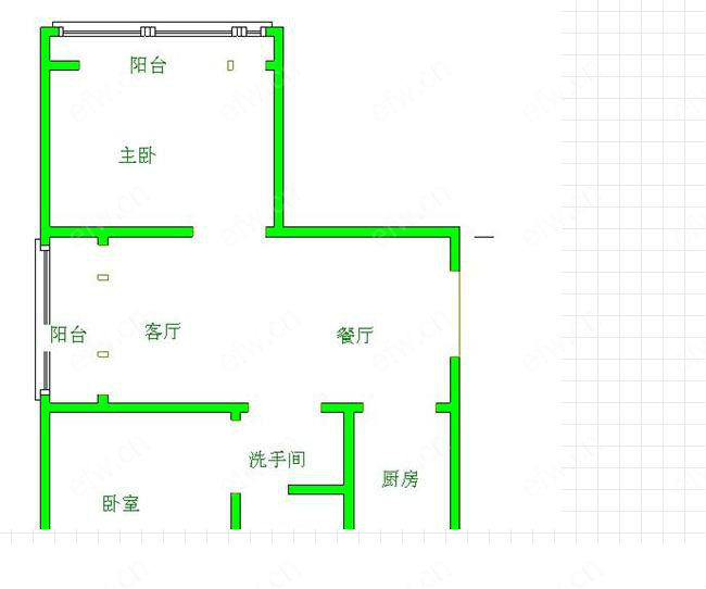 婚装全明东边户2房,惠景家园 格局工整合理