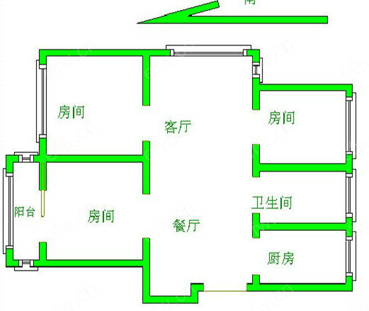 天河小区 3室2厅