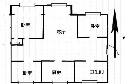 锡山商贸城 3室2厅