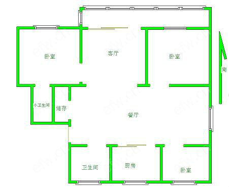 梨花苑简装 3室2厅