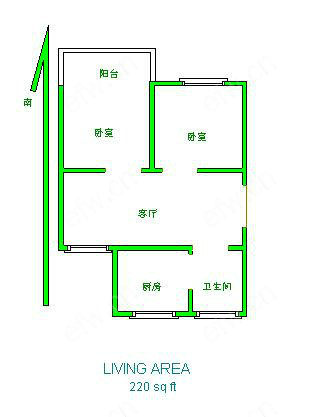 五河苑 2室1厅