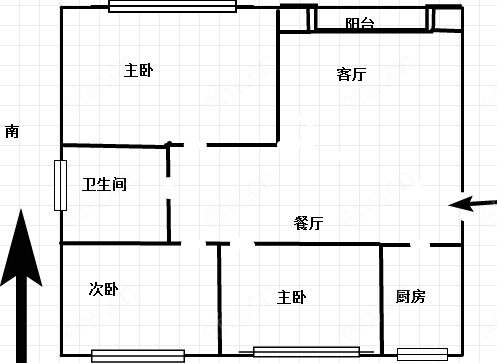 蓝光五彩城 3室1厅