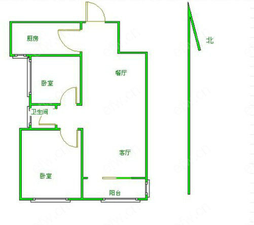 首创隽府 2室1厅