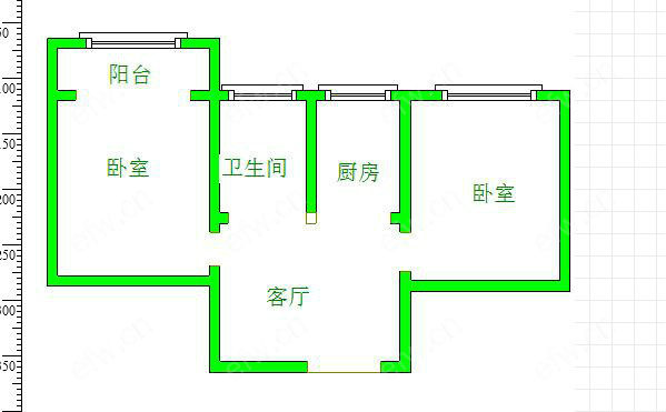 风华里 2室1厅全装 1楼半 靠小区门口 公交站台近房东着急卖