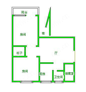 新巷小区 2室1厅，简单装修