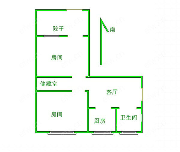 金城新村 2室1厅