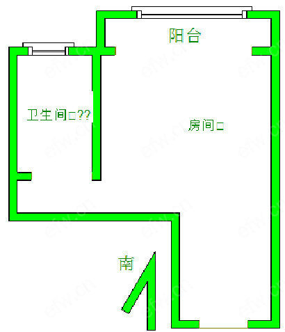 蔚蓝观邸 1室1厅