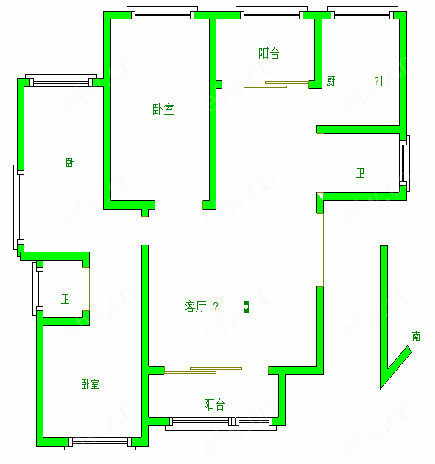 西上海华府天地（蠡湖名邸） 3室2厅