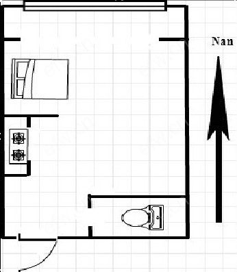 五洲香缤公寓 1室1厅