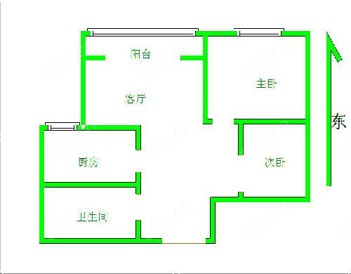 阳光100国际新城北区（527-563） 2室2厅