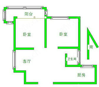 新惠园 2室2厅 楼层好的